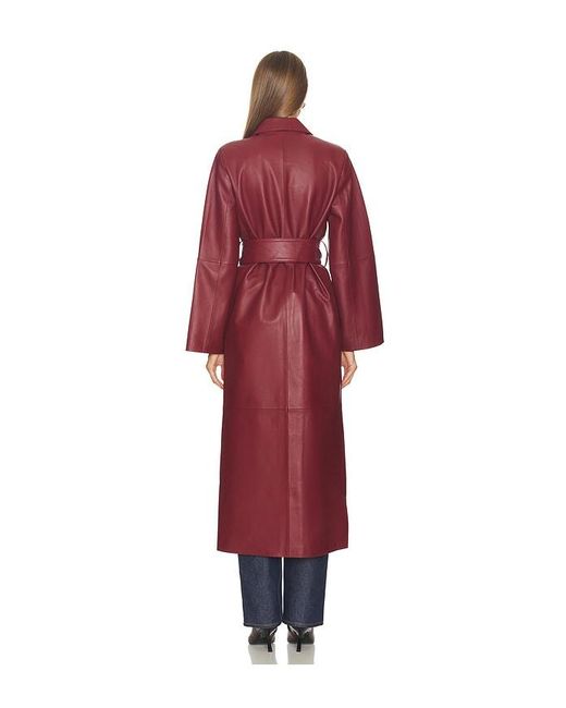 SRG Red Reggie Leather Coat