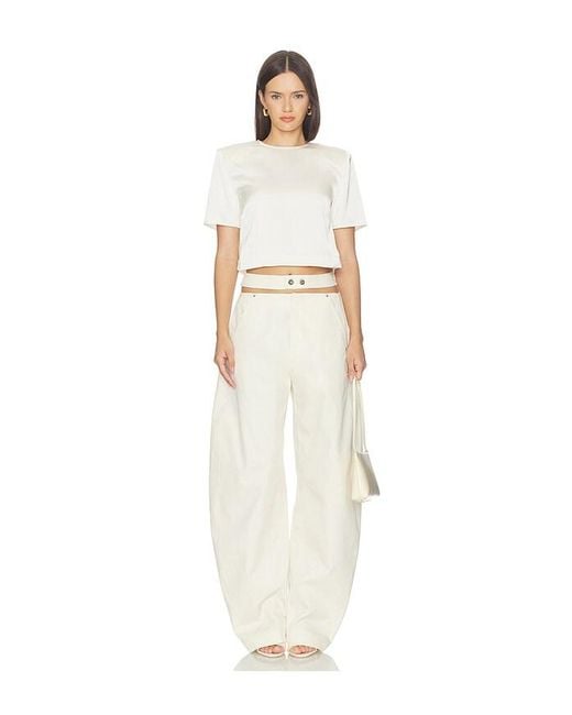 Camila Coelho White Cora Pants