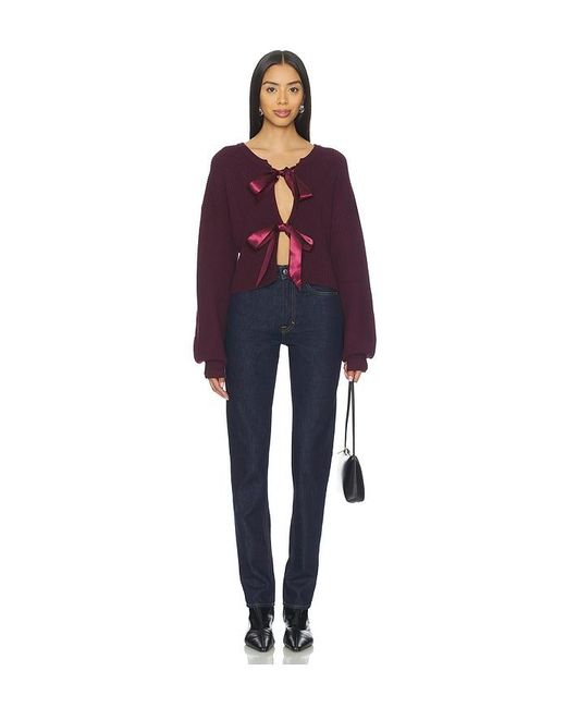 MORE TO COME Blue Darlene Cardigan