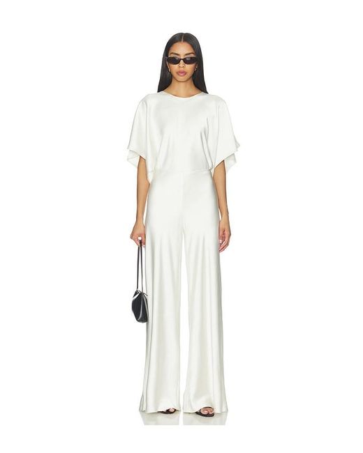 Norma Kamali White Bias Elephant Pant