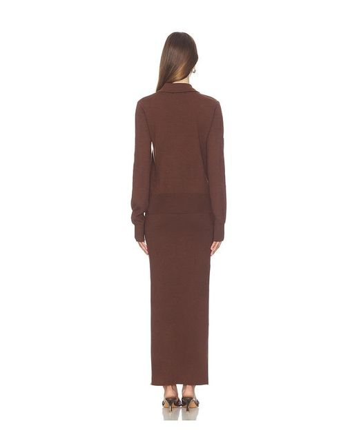 ALL THE WAYS Purple Emahlee Knit Maxi Skirt Set