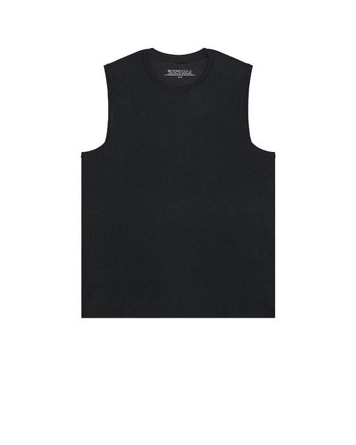 Beyond Yoga Black Featherweight Freeflo Muscle Tank for men