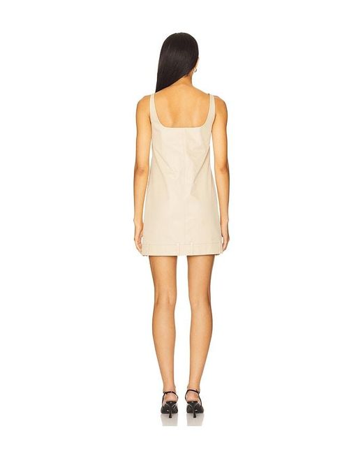 we11done Natural Cotton Waistband Detail Dress