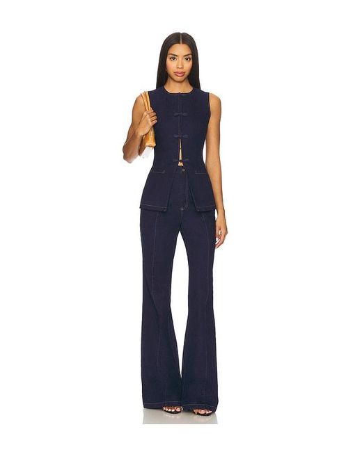 SAU LEE Blue Dylan Denim Pant