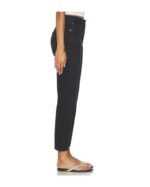 Agolde Black Riley Crop