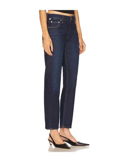 Citizens of Humanity Blue Anissa Low Rise Straight Jeans