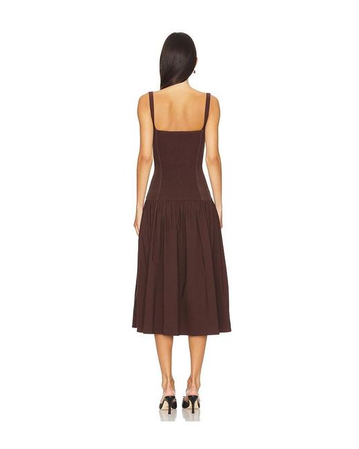 WeWoreWhat Multicolor Smocked Drop Waist Midi Dress