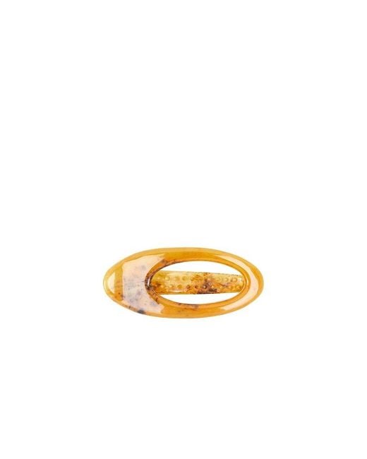 Lelet Orange Elizabeth Mini Flaw Claw Clip