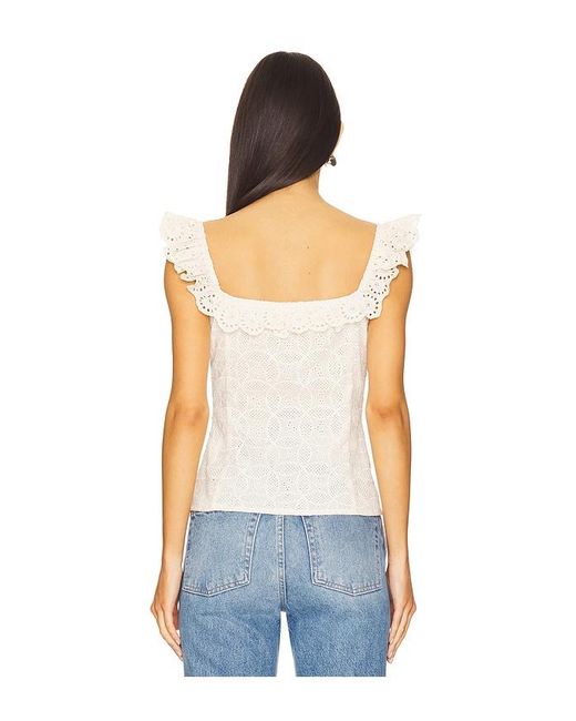Line & Dot Blue Aurelia Top