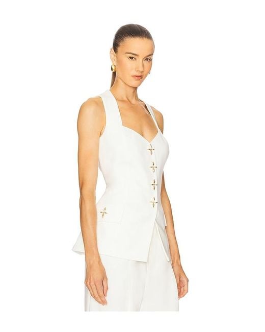 Nadine Merabi Orla スリーブレストップス White
