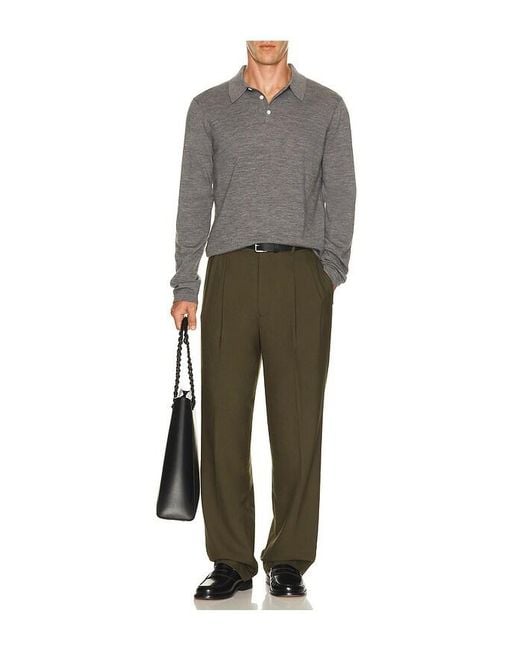 Jonathan Simkhai Green Julian Pleated Trouser for men
