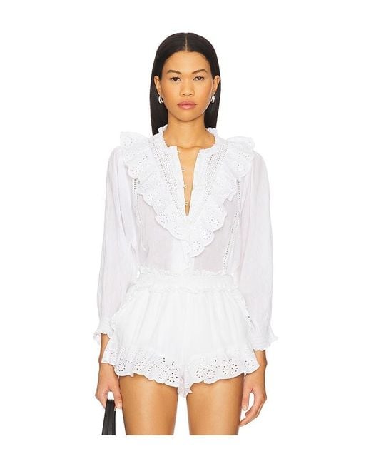 Show Me Your Mumu French ブラウス White