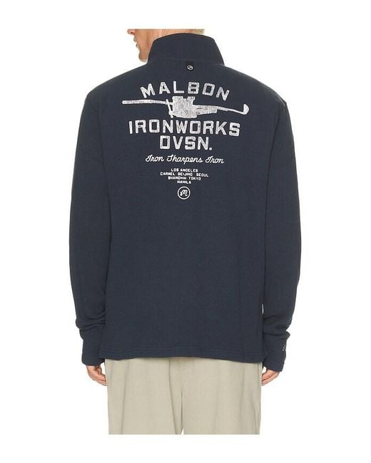 Malbon Blue Flyer Ironworks Mid Layer Shirt for men