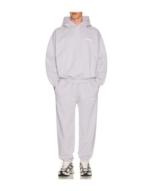Cole Buxton White Sportswear Hoodie for men