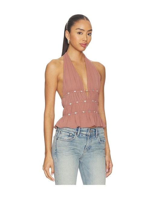 superdown Blue Ramona Halter Top