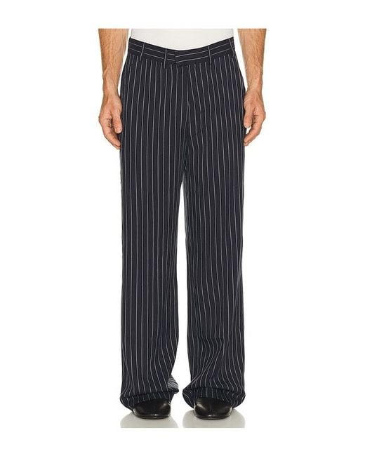 KROST Black Elliott Pinstripe Trouser for men