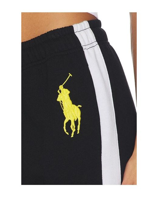 Polo Ralph Lauren Black X Revolve Graphic Fleece Jogger Sweatpant