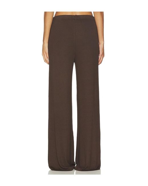 SPRWMN Red Rib Wide Leg Pants