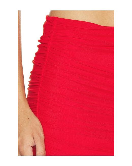 SER.O.YA Red Maja Mesh Skirt
