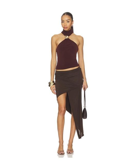 Lovers + Friends Brown Beila Top