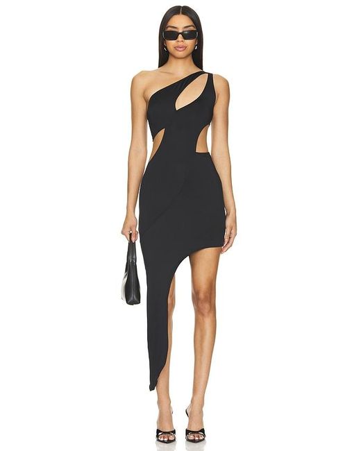 OW Collection Black Gisele Cut Out Dress