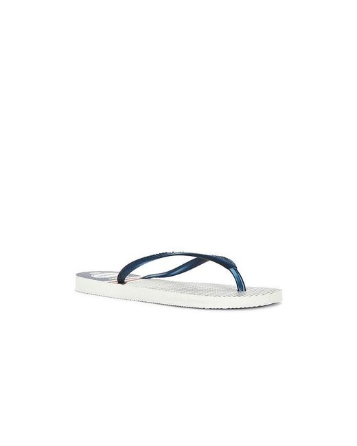 Havaianas Blue Slim Nautical Sandal