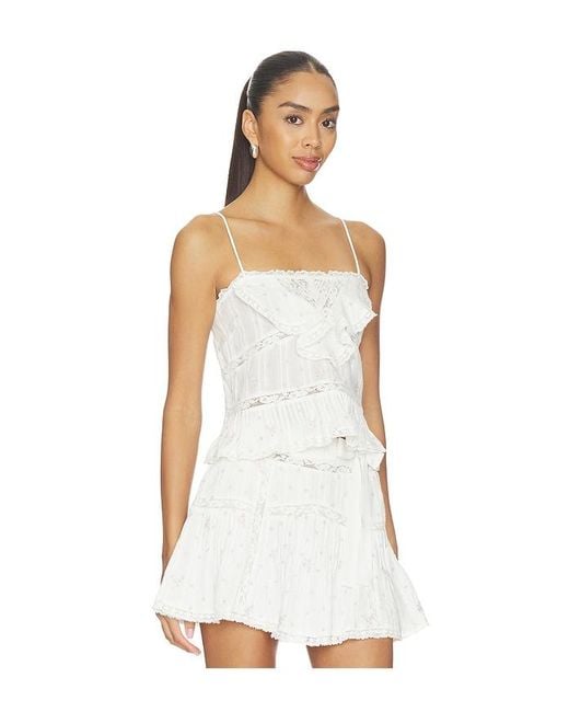 LoveShackFancy White Ondeline Cami Top