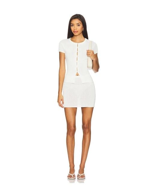 Lovers + Friends White Glin Cardigan