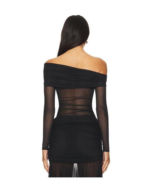 Kami Off Shoulder Top En Color Negro Talla (También En Xs, S, M, Xxs, Xl) superdown de color Black
