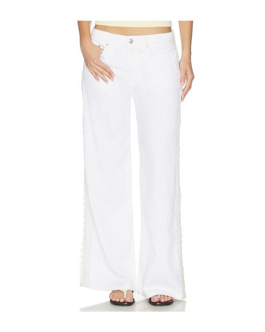 DL1961 White Dl Aura Alex Low Rise Baggy Wide Leg Jeans