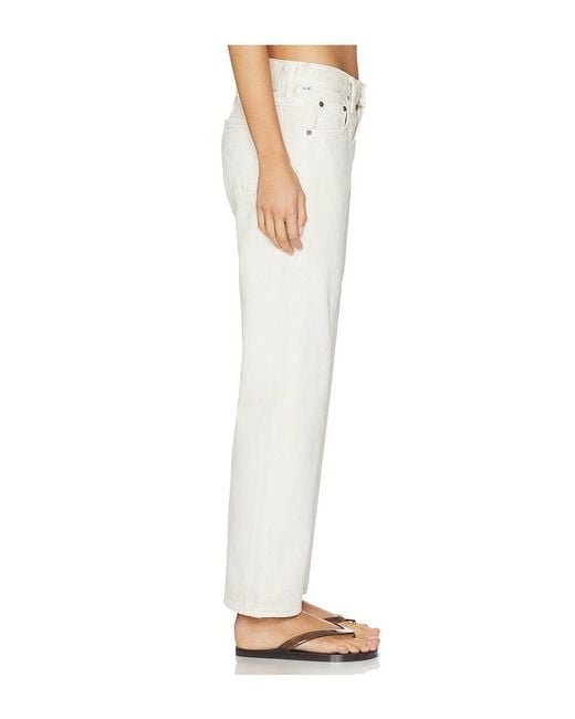 Citizens of Humanity White Faye Vintage Straight Jeans
