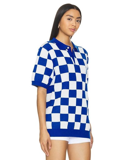Nike Blue Club Checkers Polo