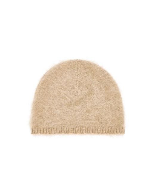 Rag & Bone Natural Jada Brushed Cashmere Beanie