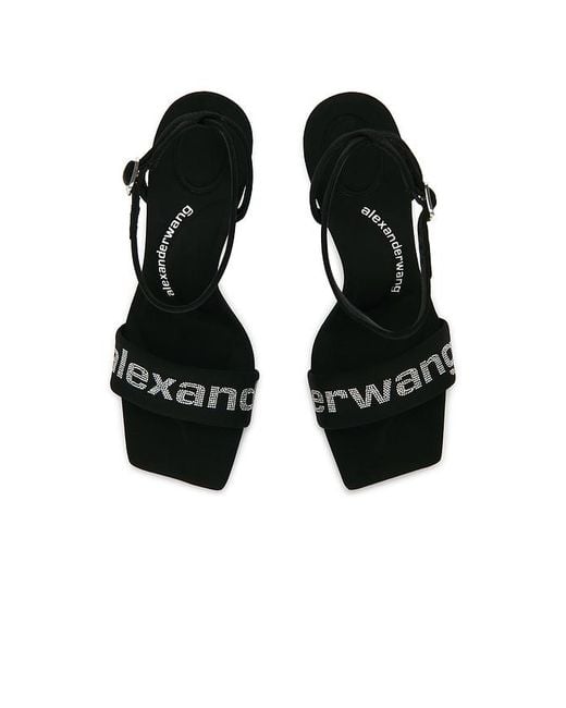 Alexander Wang Black Julie Billboard 105Mm Sandal