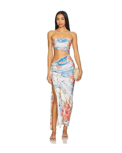 Agua Bendita Orange Gwen Nacar Dress