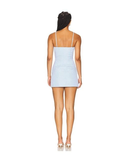 MORE TO COME Blue Inda Mini Dress