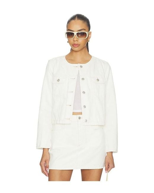 PAIGE White Dean Jacket