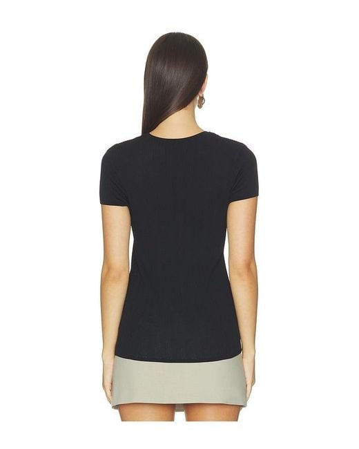 Sanctuary Blue Soft Focus Ribbed Top