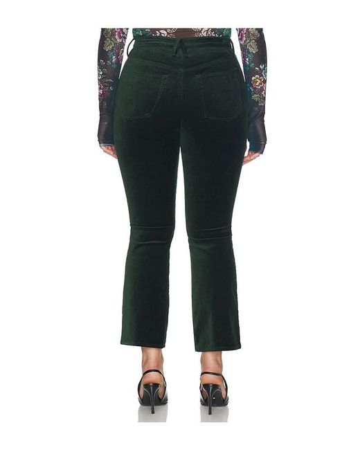 GOOD AMERICAN Black Velvet Good High Rise Kick Flare Pants