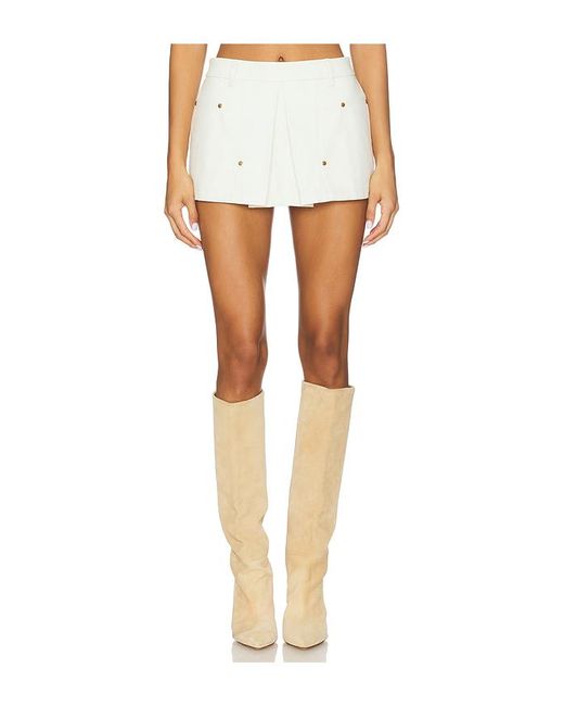Lovers + Friends White Skorts Micah