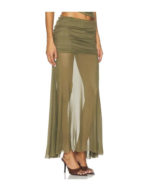 Amanda Uprichard Green Leo Skirt