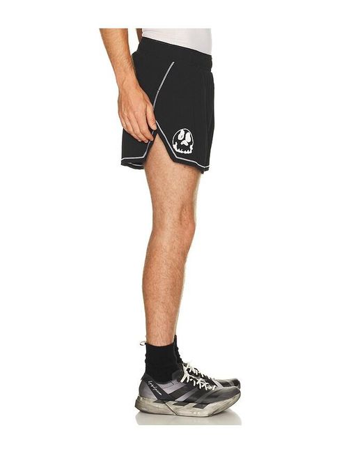 Y-3 Black Gfx Run Shorts for men