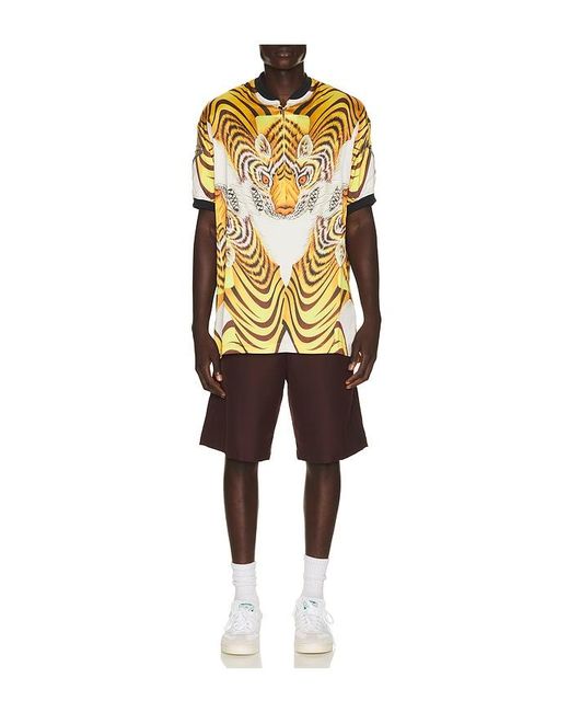 Y-3 Yellow Tiger Satin Jersey for men