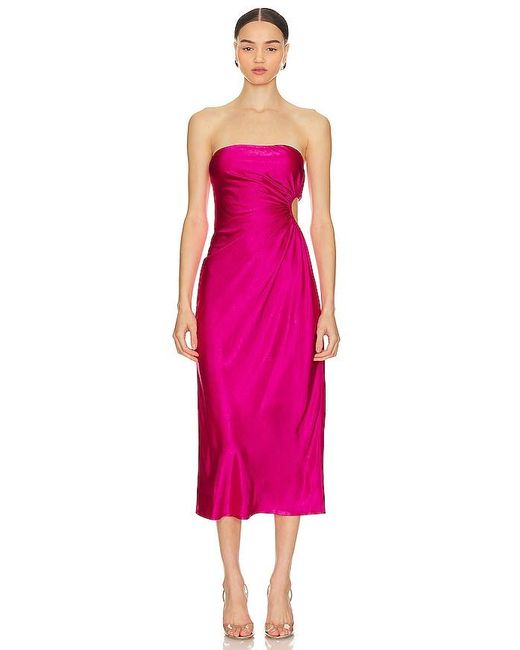 Runaway the Label Pink Saraya Dress