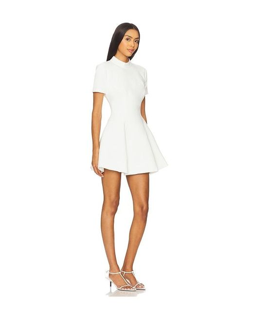 Bardot White Zephyra Collar Mini Dress