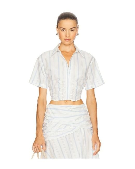 Camila Coelho White Teagan Top
