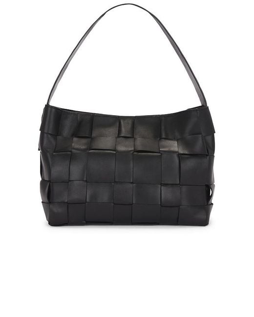St. Agni Black Woven Mini Tote