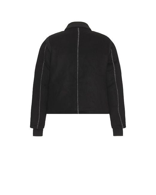 KROST Black Mercer Varsity Jacket for men