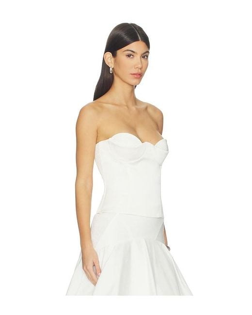 Anna October White Raya Corset Top
