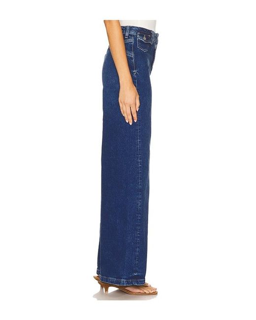 Free People Blue X We The Free Kellee High Rise Palazzo Wide Leg